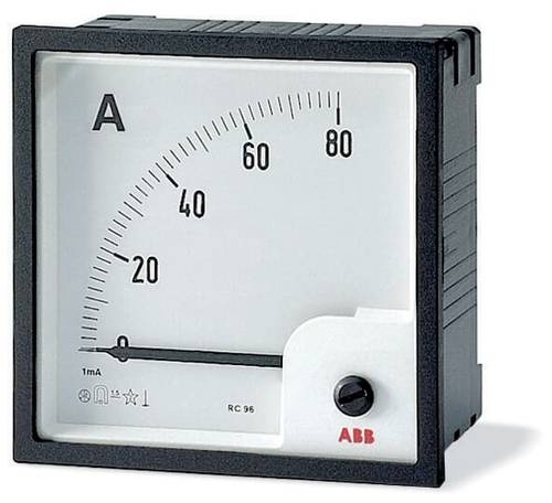 ABB 2CSG313100R4001 AMT1-A1-50/96 AMT1-A1-50/96 Amperemeter analog Direktmessung, 50A, Wechselstrom, von ABB