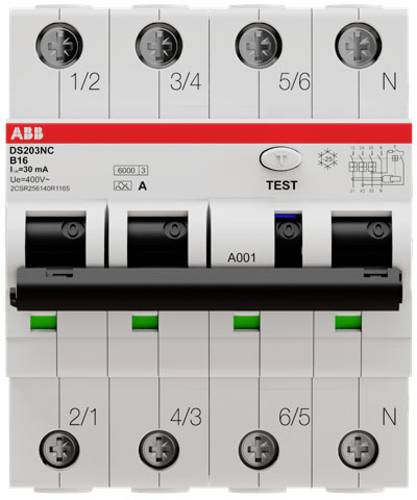 ABB 2CSR256140R1165 FI-Schutzschalter/Leitungsschutzschalter 4polig ABB 2CSR256140R1165 FI-Schutzschalter/Leitungsschutzschalter 4polig von ABB