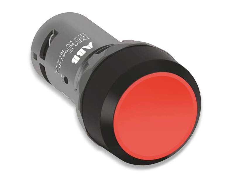 ABB Befehls- und Meldegeraete, 1SFA619101R1071, CP2-10R-11 rast, flach rot 1S1OE von ABB