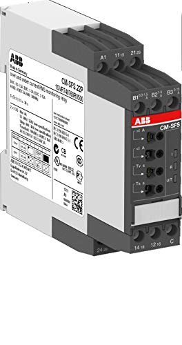 ABB CM-SFS.22S Einphasiges Stromüberwachungsrelais, 2c/o, B-C = 0,3-15 A RMS, 24-240 V AC/DC (ABB1SVR730760R0500) von ABB