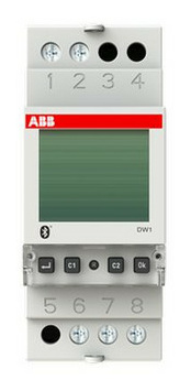 ABB DW1 Wochenzeitschaltuhr 1 Kanal Bluetooth Programmierung, digital von ABB