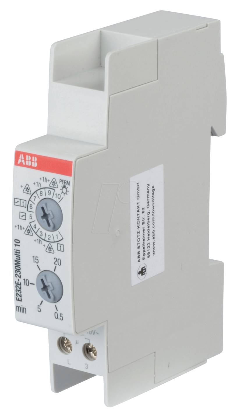 ABB E232E-MUL10 - Treppenlichtzeitschalter - 230 V, 0,5-20 min, Vorwarnung von ABB