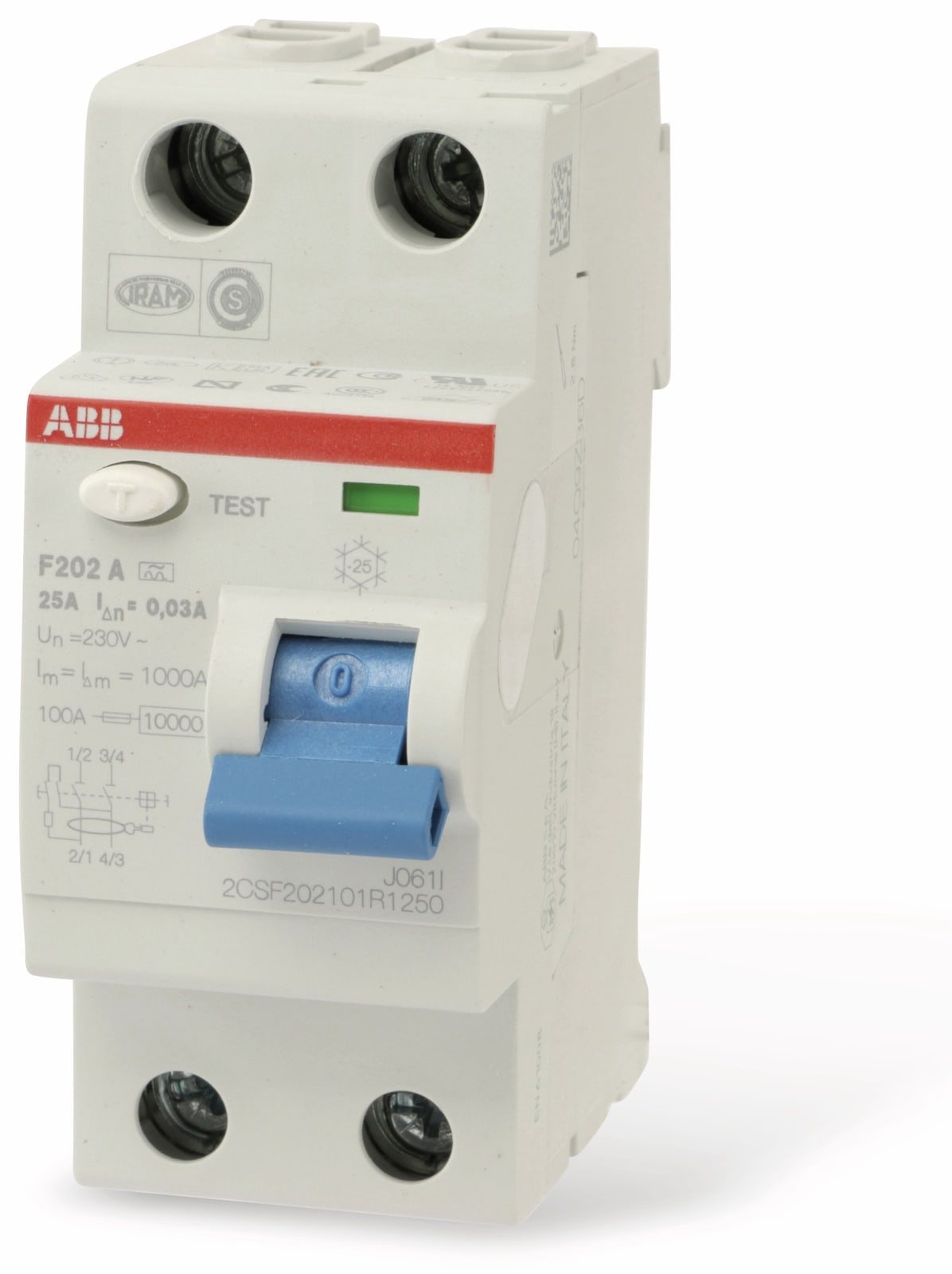 ABB Fehlerstrom-Schutzschalter F202A-25/0,03 ABB Fehlerstrom-Schutzschalter F202A-25/0,03 von ABB