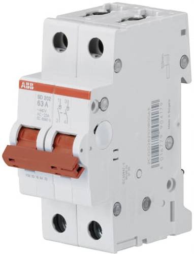 ABB Lasttrennschalter Grau 2polig 63A 2 Schließer 2CDD282101R0063 von ABB