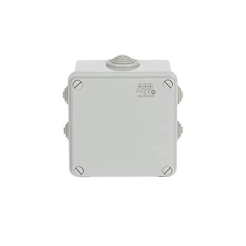 ABB M008200000 Anpassbare Box mit Düsen und Schraubdeckel IP55, thermoplastisch, grau von ABB