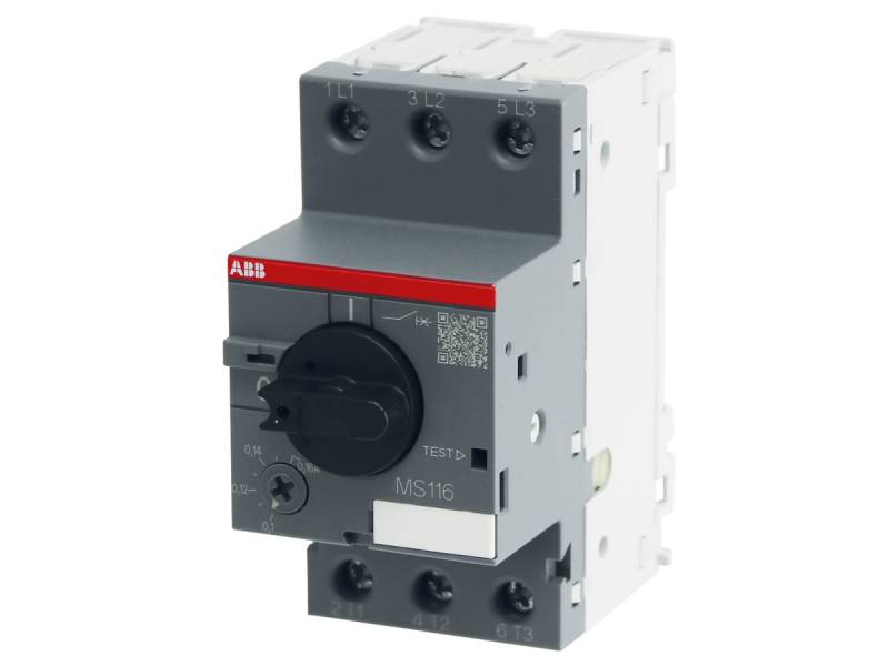 ABB Motorschutzschalter MS116-0.16, Auslöseklasse 10 A, 0.1...0.16 A von ABB