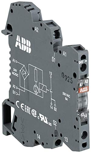 ABB R600 Interface Relais / 250V ac 230V ac/dc, 1-poliger Wechsler DIN-Schienen 5 V → 250V ac von ABB