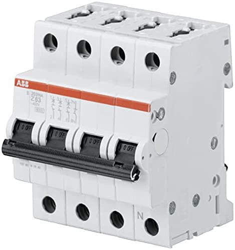 ABB S200 Leitungsschutzschalter Typ Z, Pol 3P+N 63A System Pro M Compact DIN-Schienen-Montage von ABB