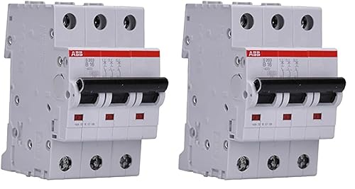 ABB S200 MCB Leitungsschutzschalter Typ B, 3-polig 16A 400V, Abschaltvermögen 6 kA System Pro M Compact (Packung mit 2) von ABB