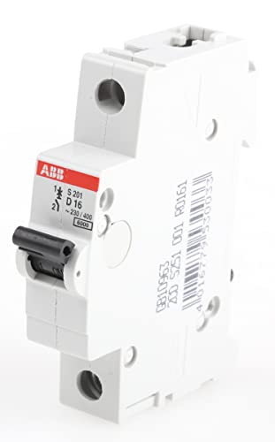 ABB S200 MCB Leitungsschutzschalter Typ D, 1-polig 16A 253V, Abschaltvermögen 6 kA System Pro M Compact ABB S200 MCB Leitungsschutzschalter Typ D, 1-polig 16A 253V, Abschaltvermögen 6 kA System Pro M Compact von ABB