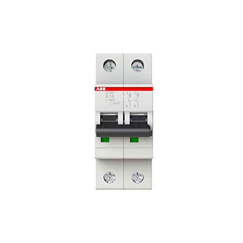 ABB S200 MCB Leitungsschutzschalter Typ D, 2-polig 16A 400V, Abschaltvermögen 6 kA System Pro M Compact ABB S200 MCB Leitungsschutzschalter Typ D, 2-polig 16A 400V, Abschaltvermögen 6 kA System Pro M Compact von ABB