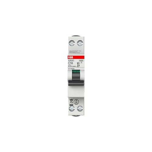 ABB S200C MCB Leitungsschutzschalter Typ B, 2-polig 6A 415V, Abschaltvermögen 6 kA DIN-Schienen-Montage ABB S200C MCB Leitungsschutzschalter Typ B, 2-polig 6A 415V, Abschaltvermögen 6 kA DIN-Schienen-Montage von ABB
