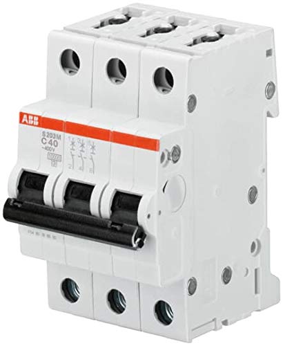 ABB S200M Leitungsschutzschalter Typ D, 3-polig 4A System Pro M Compact DIN-Schienen-Montage von ABB