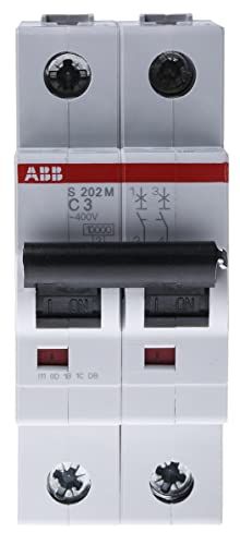 ABB S200M MCB Leitungsschutzschalter Typ C, 2-polig 3A 440V, Abschaltvermögen 10 kA System Pro M Compact von ABB