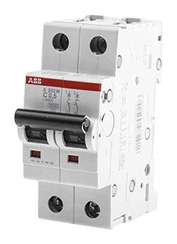 ABB S200M MCB Leitungsschutzschalter Typ C, 2-polig 500mA 440V, Abschaltvermögen 10 kA System Pro M Compact von ABB