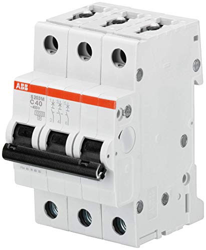 ABB S200M MCB Leitungsschutzschalter Typ D, 3-polig 10A 400V, Abschaltvermögen 10 kA System Pro M Compact von ABB