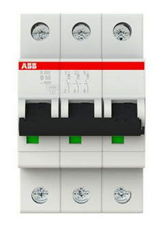 ABB S203-B50 Sicherungsautomat 6kA,50A,3P von ABB