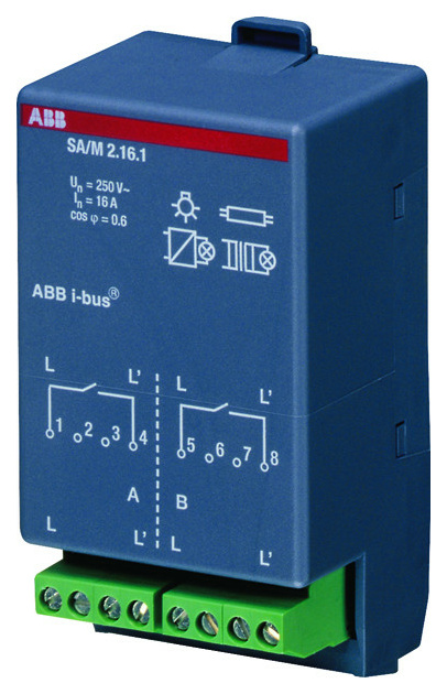 ABB SA/M2.16.1 Schaltaktormodul, 2F, 16A von ABB