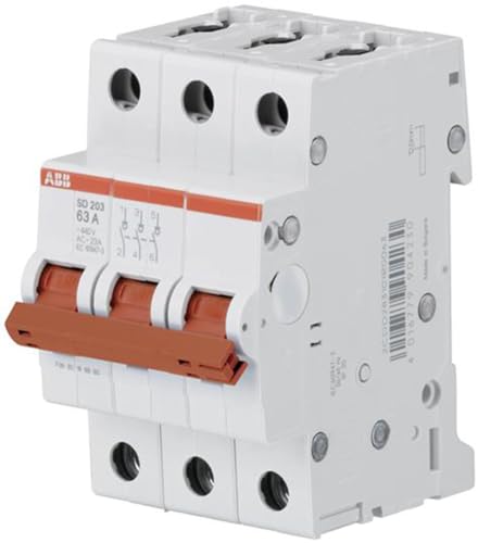 ABB SD203/32 Hauptschalter Lasttrennschalter Schalter 3-polig 32A rot von ABB