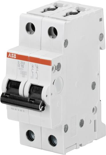 ABB STOTZ-KONTAKT ABB S202-B6 Stromunterbrecher Miniature circuit breaker B-type 2 2 Modul(e) (2CDS252001R0065) von ABB