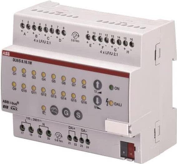 ABB STOTZ-KONTAKT DALI-Lichtregler DLR/S8.16.1M 8fach (2CDG110101R0011) von ABB