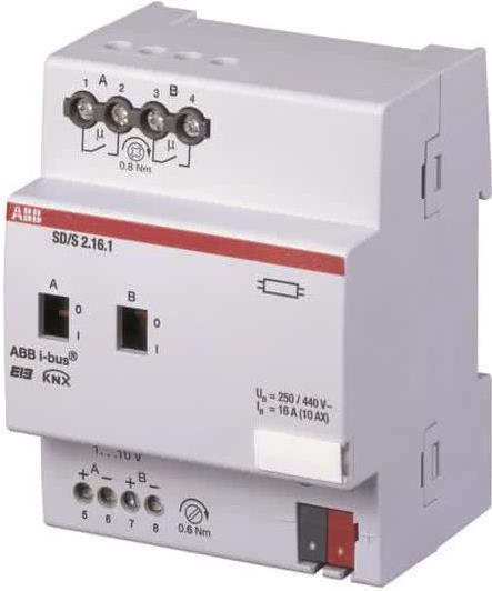 ABB STOTZ-KONTAKT Schalt-/Dimmaktor SD/S2.16.1 2fach 16A (2CDG110079R0011) von ABB