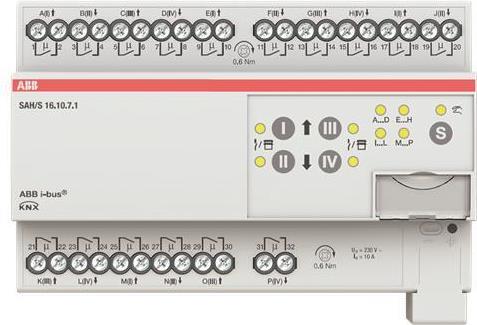 ABB Stotz S&J Schalt-/Jalousieaktor 16fach 10A, REG SAH/S16.10.7.1 (2CDG110248R0011) von ABB
