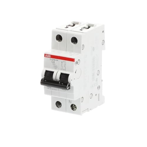 ABB Stotz S&J Sicherungsautomat S201M-C4NA 10kA 4A C 1p+N (2p) System pro M compact Leitungsschutzschalter 4016779550109 von ABB