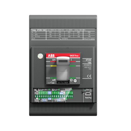ABB XT2H 160 EKIP DIP Leistungsschalter 1 St. Einstellbereich (Strom): 10 - 100A Schaltspannung (max von ABB