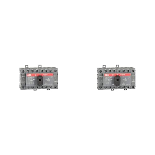 Abb-entrelec OT40F4C 1SCA104934R1001 Modularschalter, Grau/Schwarz/Rot, Estándar (Packung mit 2) von ABB