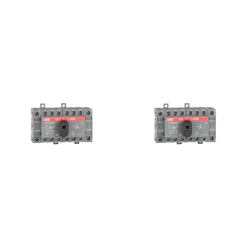 Abb-entrelec OT40F4C 1SCA104934R1001 Modularschalter, Grau/Schwarz/Rot, Estándar (Packung mit 2) von ABB