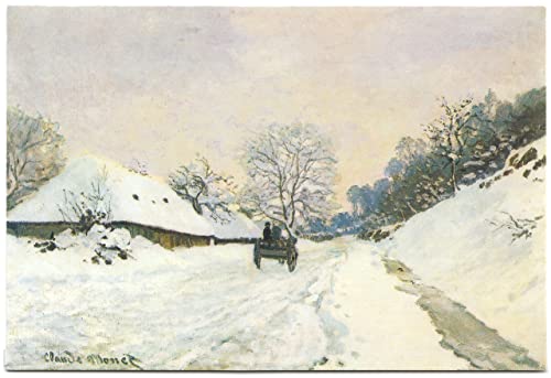 ABC Kunst- und Glückwunschkarten Kunstkarte Claude Monet: Der Einspänner - Winterlandschaft von ABC Kunst- und Glückwunschkarten