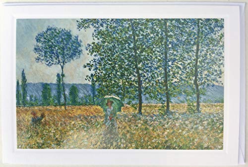 ABC Kunst- und Glückwunschkarten Kunstkarte Monet: Felder im Frühling, 1887 (Ausschnitt) von ABC Kunst- und Glückwunschkarten