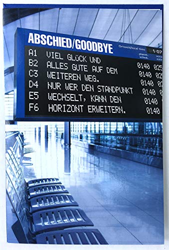 Abschiedskarte Abschied/Goodbye von ABC Kunst- und Glückwunschkarten