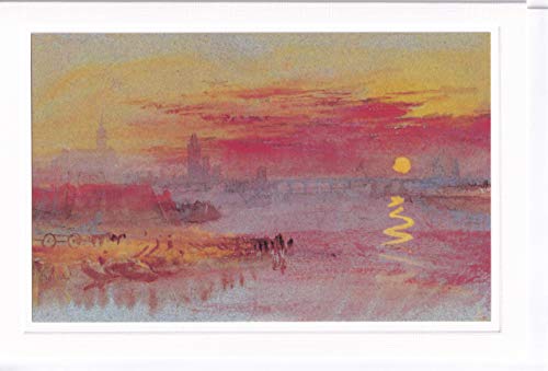 Kunstkarte Romantik Mallord William Turner The Scarlet Sunset Sonnenuntergang von ABC Kunst- und Glückwunschkarten