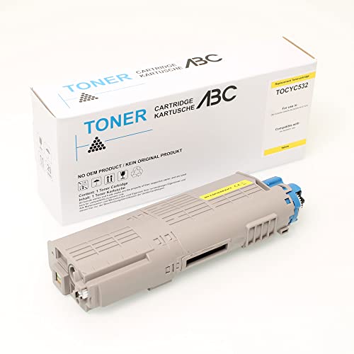 ABC Alternativ Toner Gelb 6000 Seiten für Oki C532 C532DN C542 C542DN MC563 MC563DN MC573 MC573DN C 532 C 532DN C 542 C 542DN MC 563 MC 563DN MC 573 MC 573DN 46490405 von ABC