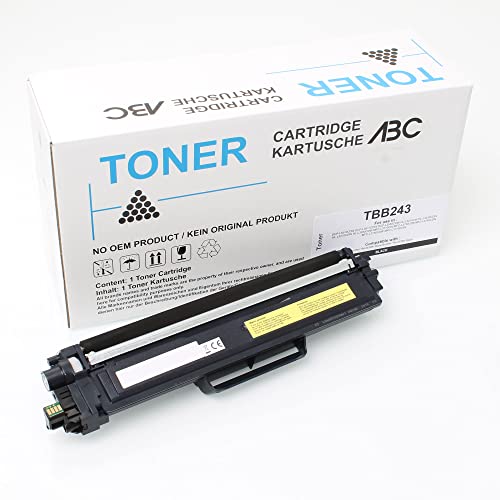ABC Alternativ Toner für Brother TN-243BK Schwarz für DCP-L3510CDW DCP-L3517CDW DCP-L3550CDW HL-L3210CW HL-L3230CDW HL-L3270CDW HL-L3280CDW MFC-L3710CW MFC-L3730CDN MFC-L3740CDN MFC-L3750CDW von ABC