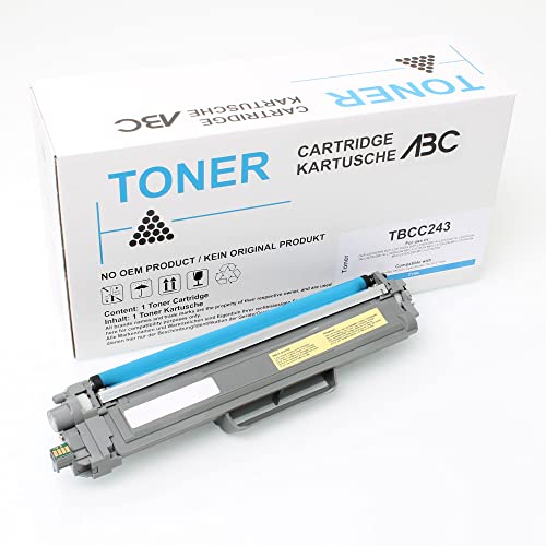 ABC Alternativ Toner für Brother TN-243C TN243 Cyan für DCP-L3510CDW DCP-L3517CDW DCP-L3550CDW HL-L3210CW HL-L3230CDW HL-L3270CDW HL-L3280CDW MFC-L3710CW MFC-L3730CDN MFC-L3740CDN MFC-L3750CDW von ABC