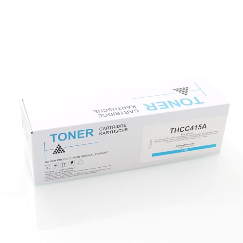 ABC Alternativ Toner für HP 415A 415X W2031A W2031X Cyan (ohne Chip) für HP ColorLaserjet Pro M454 Series Color Laserjet M454dn M454dw MFP M479 M479dw M479fdn M479fdw M479fnw von ABC