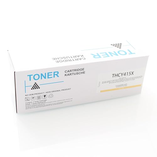 ABC Alternativ Toner für HP 415A 415X W2032A W2032X Gelb (ohne Chip) für HP ColorLaserjet Pro M454 Series Color Laserjet M454dn M454dw MFP M479 M479dw M479fdn M479fdw M479fnw von ABC
