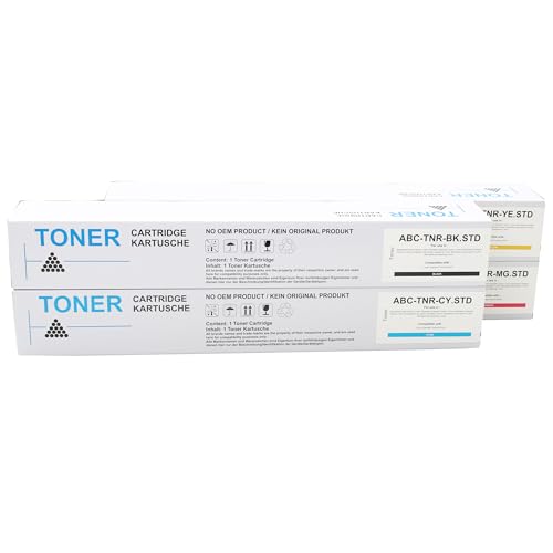 ABC Kompatibel Set 4X Toner für Konica Minolta TN-512 Bizhub C454 C454e C554 C554e C 454 C 454e C 554 C 554e TN512 von ABC