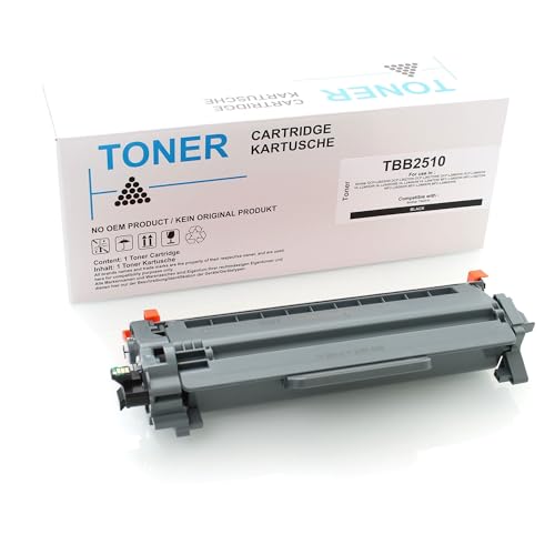 ABC Kompatibler Toner 1200 Seiten für Brother TN2510 DCP-L2620DW DCP-L2627DW DCP-L2627DWE DCP-L2660DW DCP-L2665DW HL-L2400DW HL-L2400DWE HL-L2445DW HL-L2447DW MFC-L2800DW MFC-L2827DW MFC-L2860DWE von ABC