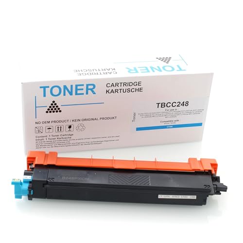 ABC Kompatibler Toner für Brother TN248C Cyan 1200 Seiten DCP-L3515cdw DCP-L3520cdw DCP-L3520cdwe DCP-L3527cdw DCP-L3555cdw DCP-L3560cdw HL-L3215cw HL-L3220cw HL-L3220cwe HL-L3240cdw von ABC