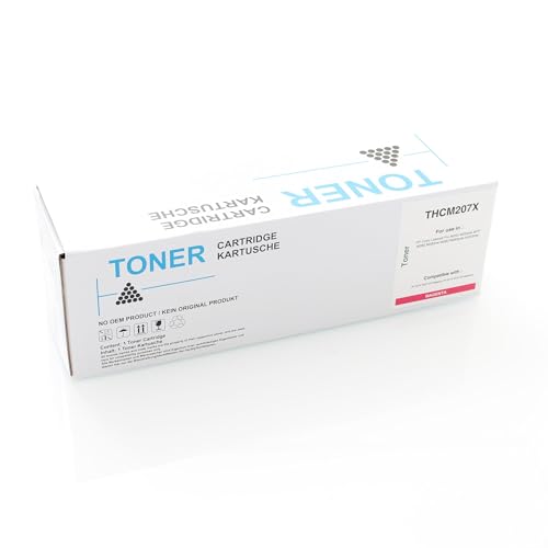 ABC Kompatibler Toner für HP 207X W2213X Magenta für HP Color Laserjet Pro M255 M255dw MFP M282 M282nw M283 M283cdw M283fdw von ABC