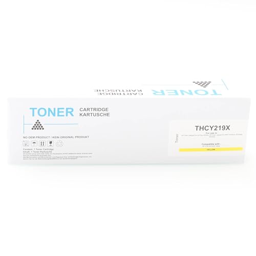 ABC Kompatibler Toner für HP 219X W2192X Gelb (OHNE CHIP) für HP Color Laserjet Pro 3201dw 3202dw MFP 3302fdng 3302fdwg 330sdwg von ABC