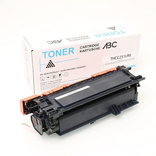 ABC Kompatibler Toner für HP 507A CE401A Cyan für HP Laserjet Enterprise 500 Color M551dn M551n M551 Series M551xh M575c M575dn M575f M575 Flow MFP M570dn M570dw von ABC
