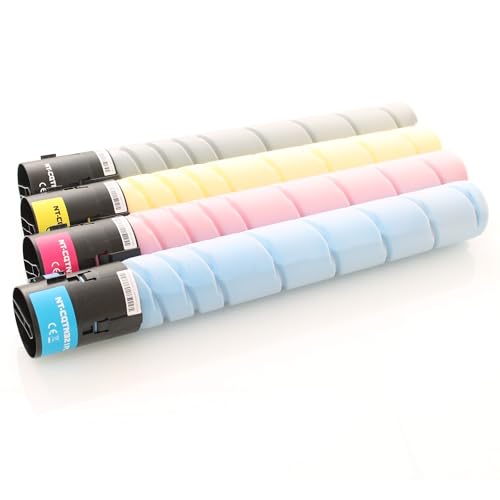 ABC Kompatibles Set 4X Toner für Konica Minolta TN-227 für Konica Minolta Bizhub C257i von ABC