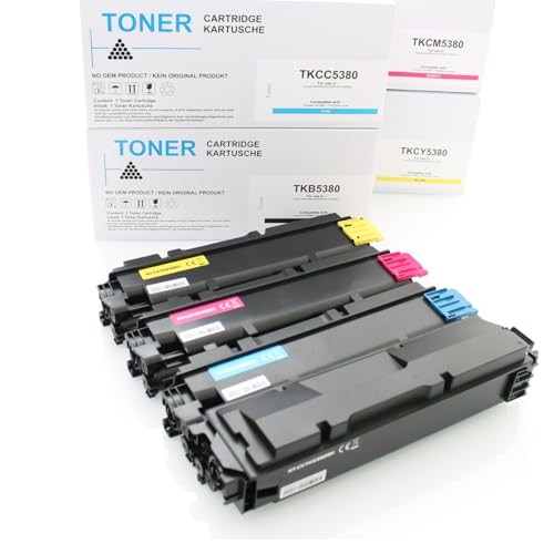 ABC Kompatibles Set 4X Toner für Kyocera TK-5380 Ecosys MA4000cix MA4000cifx PA4000cx TK5380 von ABC