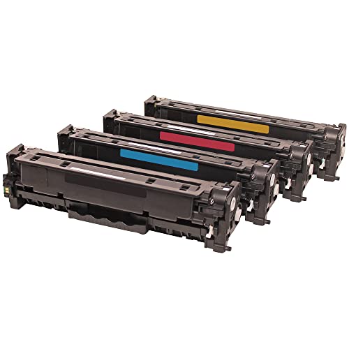 ABC Set 4X Alternativ Toner für HP Color Laserjet CM2320 CM2320CB CM2320CI CM2320N CM2320NF CM2323 CM2720FXI CP2020 CP2024 CP2024DN CP2024N CP2025 CP2025DN CP2025N CP2025X CP2026 CP2026DN CP2027 von ABC