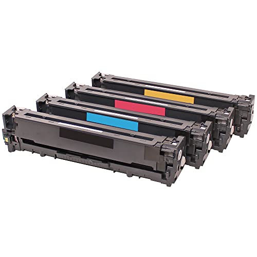 ABC Set 4X Alternativ Toner für HP Laserjet Pro 200 Color M251n M251nw M276n M276nw M 251 M 251n M 251nw M 276 M 276n M 276nw 131X CF210X 131A CF210A CF211A CF212A CF213A von ABC